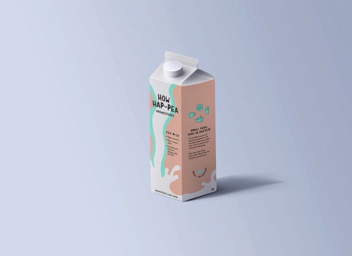 plant milk packaging design
