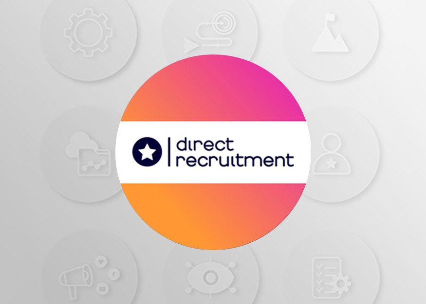 direct recruitment logo brand identity by lumimango