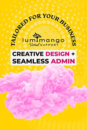 Vertical form of organic marketing post by Lumimango for Pinterest and social media