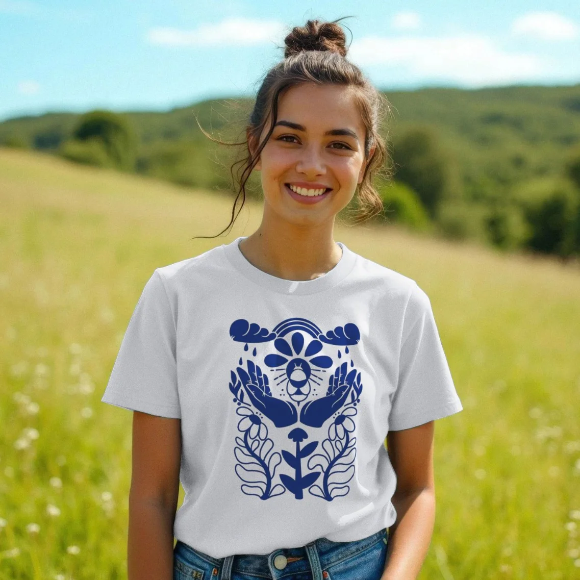 t-shirt by lumimango with a bee illustration